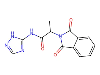 2-(1,3-Dioxo-1,3-dihydro-isoindol-2-yl)-N-(4H-[1,2,4]triazol-3-yl)-propionamide structure