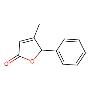 4-Methyl-5-phenyl-2(5H)-furanone structure