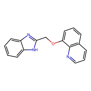 8-(1H-benzimidazol-2-ylmethoxy)quinoline structure