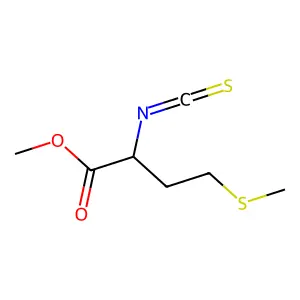 Methyl 2-isothiocyanato-4-(methylthio)butyrate structure