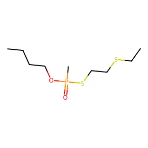 O-Butyl S-(2-(ethylthio)ethyl) methylphosphonothioate structure