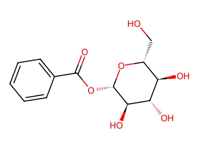 [3,4,5-Trihydroxy-6-(hydroxymethyl)oxan-2-yl] benzoate structure