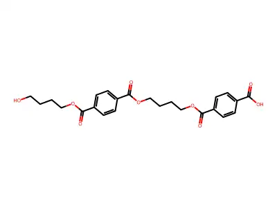 4-((4-((4-((4-Hydroxybutoxy)carbonyl)benzoyl)oxy)butoxy)carbonyl)benzoic acid structure