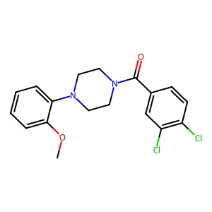 (3,4-Dichlorophenyl)-[4-(2-methoxyphenyl)piperazin-1-yl]methanone structure