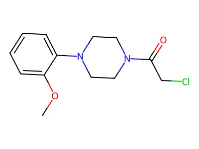 2-Chloro-1-[4-(2-methoxy-phenyl)-piperazin-1-yl]-ethanone structure