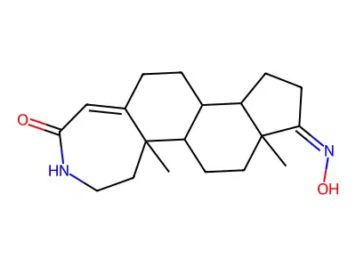 (1Z)-1-hydroxyimino-10a,12a-dimethyl-2,3,3a,3b,4,5,8,9,10,10b,11,12-dodecahydroindeno[4,5-i][3]benzazepin-7-one structure