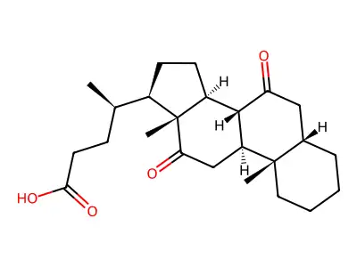 7,12-Dioxo-5beta-cholan-24-oic Acid structure