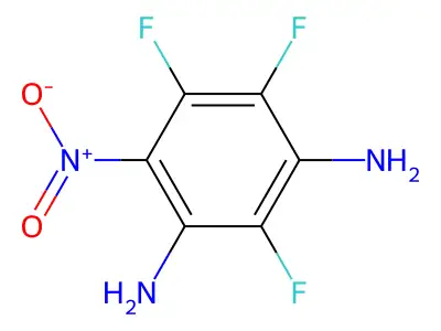 2,4,5-Trifluoro-6-nitrobenzene-1,3-diamine structure