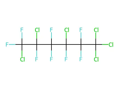 1,1,1,3,5,6-Hexachloro-2,2,3,4,4,5,6,6-octafluorohexane structure