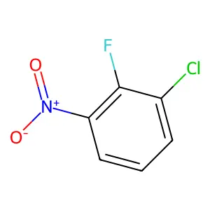 1-Chloro-2-fluoro-3-nitrobenzene structure