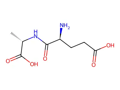 L-Alanine, N-L-alpha-glutamyl- structure