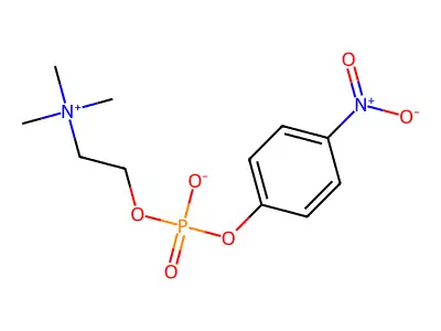p-Nitrophenylphosphocholine structure