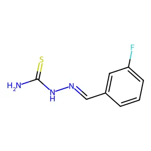 2-[(3-Fluorophenyl)methylene]hydrazinecarbothioamide structure