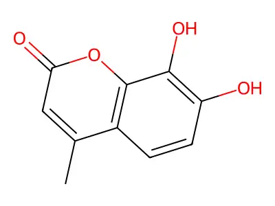 7,8-Dihydroxy-4-methylcoumarin structure