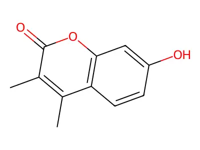7-hydroxy-3,4-dimethyl-2H-chromen-2-one structure