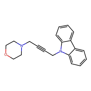 4-(4-Carbazol-9-ylbut-2-ynyl)morpholine structure
