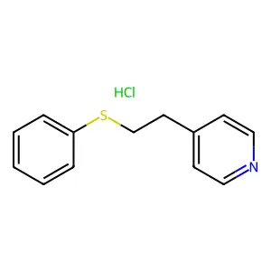 Pyridine, 4-(2-(phenylthio)ethyl)-, hydrochloride structure