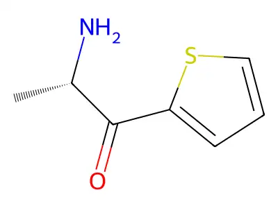 (2S)-2-amino-1-(thiophen-2-yl)propan-1-one structure