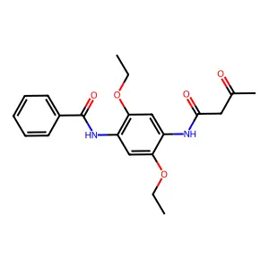 Benzamide, N-[4-[(1,3-dioxobutyl)amino]-2,5-diethoxyphenyl]- structure