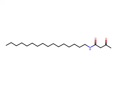 N-hexadecyl-3-oxobutanamide structure