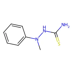 Hydrazinecarbothioamide, 2-methyl-2-phenyl- structure