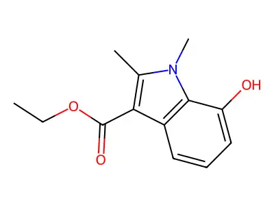 ethyl 6-bromo-5-hydroxy-1,2-dimethyl-1H-indole-3-carboxylate structure