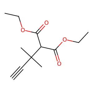 Diethyl (2-methylbut-3-yn-2-yl)propanedioate structure