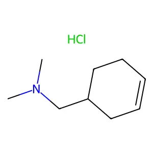 3-Cyclohexene-1-methylamine, N,N-dimethyl-, hydrochloride structure