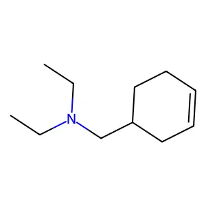 3-Cyclohexene-1-methylamine, N,N-diethyl-, hydrochloride structure