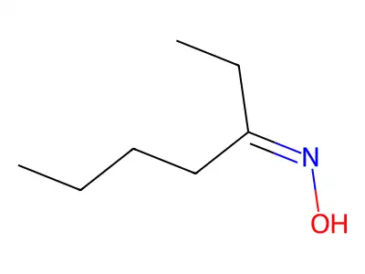 Heptan-3-one oxime structure