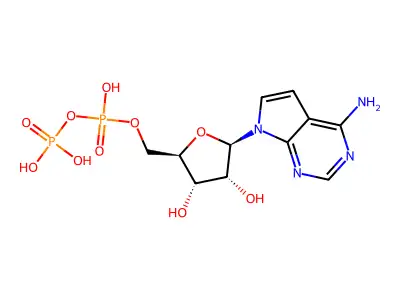 Tubercidin-5'-diphosphate structure