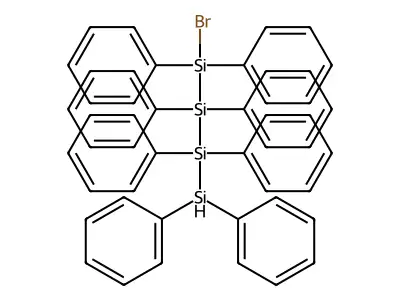 1-Bromo-1,1,2,2,3,3,4,4-octaphenyltetrasilane structure