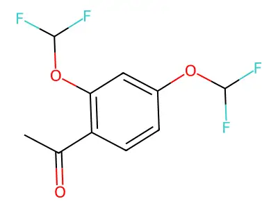 1-(2,4-Bis(difluoromethoxy)phenyl)ethan-1-one structure