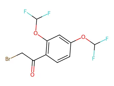 1-[2,4-Bis(difluoromethoxy)phenyl]-2-bromoethan-1-one structure