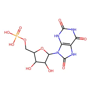 9-N-Ribofuranosyluric acid 5'-monophosphate structure