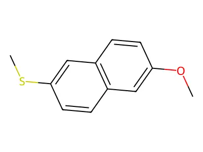 2-Methoxy-6-(methylthio)naphthalene structure