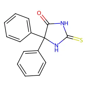 5,5-Diphenyl-2-thiohydantoin structure