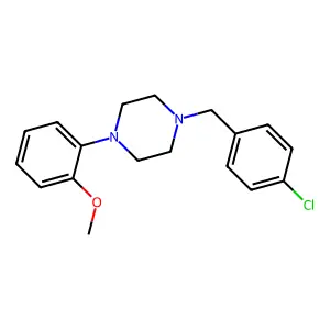 1-(4-Chlorobenzyl)-4-(2-methoxyphenyl)piperazine structure
