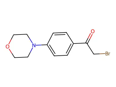 2-Bromo-1-(4-morpholinophenyl)ethanone structure