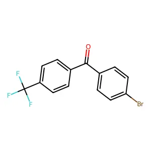 (4-Bromophenyl)[4-(trifluoromethyl)phenyl]methanone structure