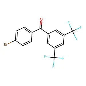 Benzophenone, 4'-bromo-3,5-bis(trifluoromethyl)- structure
