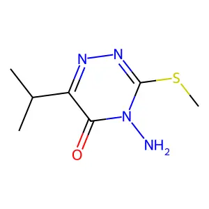 1,2,4-Triazin-5(4H)-one, 4-amino-6-(1-methylethyl)-3-(methylthio)- structure