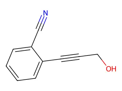 2-(3-Hydroxyprop-1-ynyl)benzonitrile structure