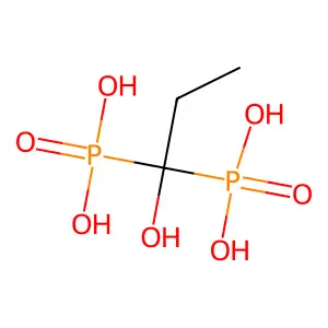 Phosphonic acid, (1-hydroxypropylidene)bis- structure
