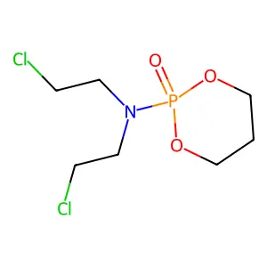 Bis(2-chloroethyl)tetrahydro-1,3,2-dioxaphosphorin-2-amine 2-oxide, N,N- structure