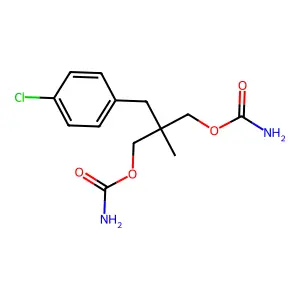 1,3-Propanediol, 2-(p-chlorobenzyl)-2-methyl-, dicarbamate structure