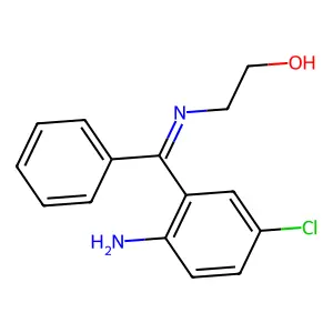2-[[(2-Amino-5-chlorophenyl)phenylmethylene]amino]ethanol structure