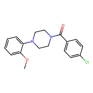 2-[4-(4-Chlorobenzoyl)-1-piperazinyl]phenyl methyl ether structure