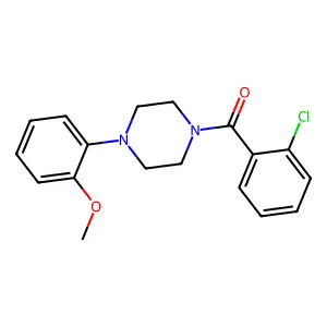 (2-Chlorophenyl)(4-(2-methoxyphenyl)piperazin-1-yl)methanone structure