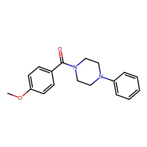 Piperazine, 1-(4-methoxybenzoyl)-4-phenyl- structure